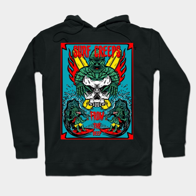 Surf Creeps Hoodie by Cottage 13 Designs